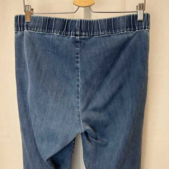 SOFT SURROUNDINGS Size M Tall MT Pull On Skinny Jeans Stretch Denim 44848 Blue - Picture 5 of 7